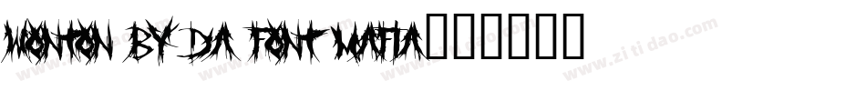 Wonton by Da Font Mafia字体转换